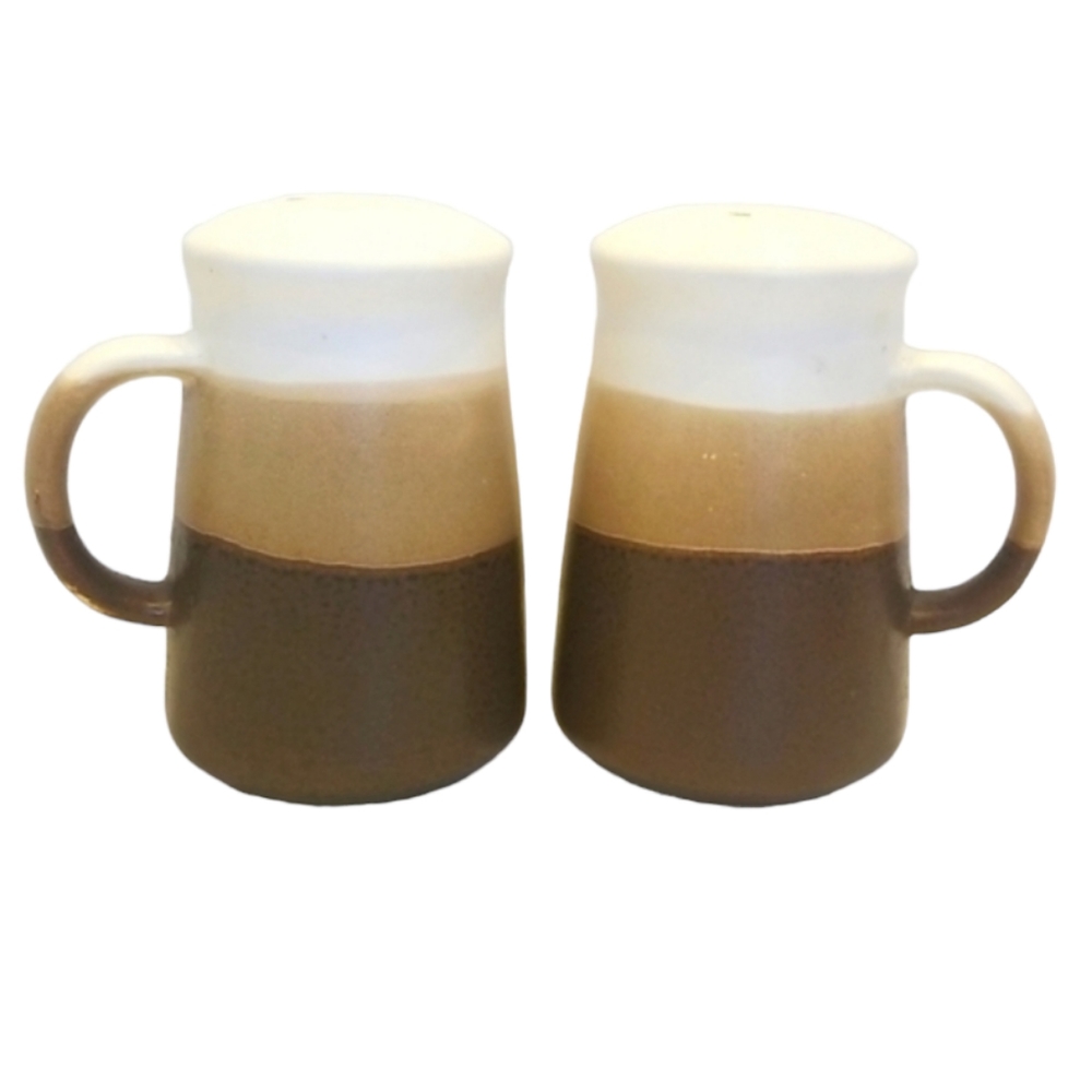 Vintage Stoneware Pottery Salt & Pepper Shakers Made in Japan